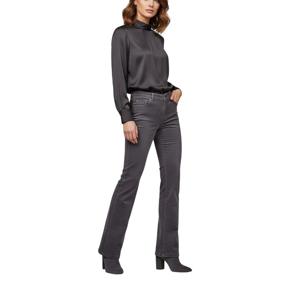 Lauren Ralph Lauren Gray Corduroy Pants High Rise Size 10